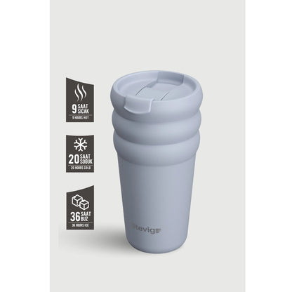 Stevig Bubble Steel Thermos 600 ml ST-244 Crushed Rock