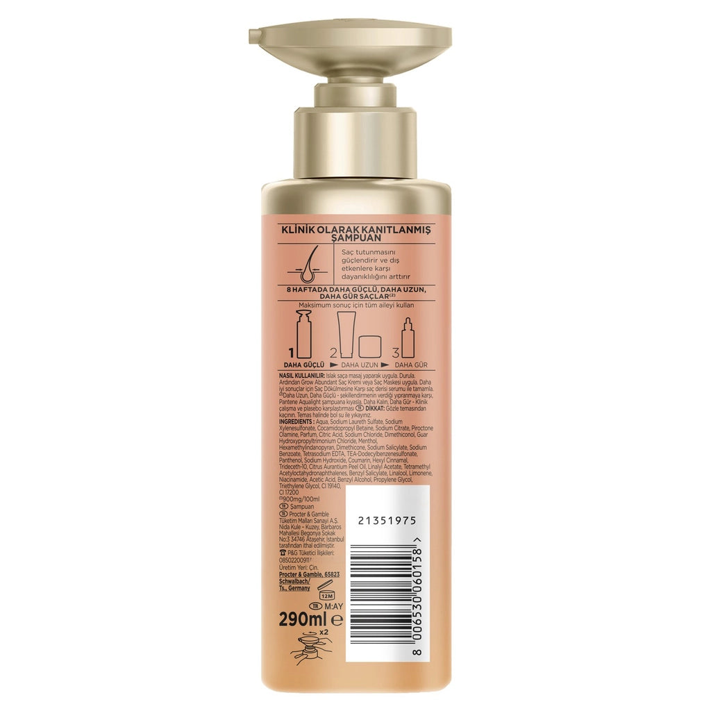 Pantene Grow Abundant Shampoo Against Hair Loss 290 ml