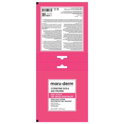 Maruderm Coenzyme Q10 &amp; Silk Protein Silky Shine Pre-Shower Hair Mask 50 ml