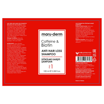 Maruderm Caffeine &amp; Biotin Anti-Hair Shampoo 100 ml