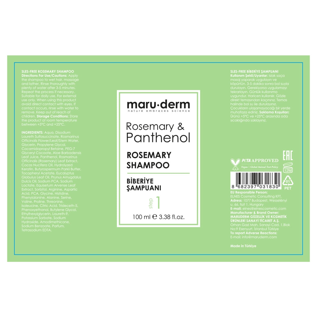 Maruderm Rosemary &amp; Panthenol Rosemary Shampoo 100 ml