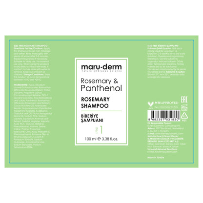 Maruderm Rosemary &amp; Panthenol Rosemary Shampoo 100 ml