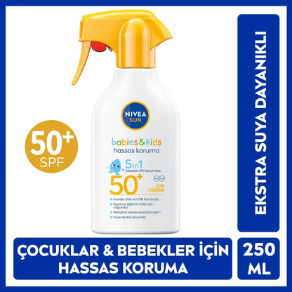 Nivea Sun 50+SPF Sunscreen Body Spray for Baby and Children 250 ml