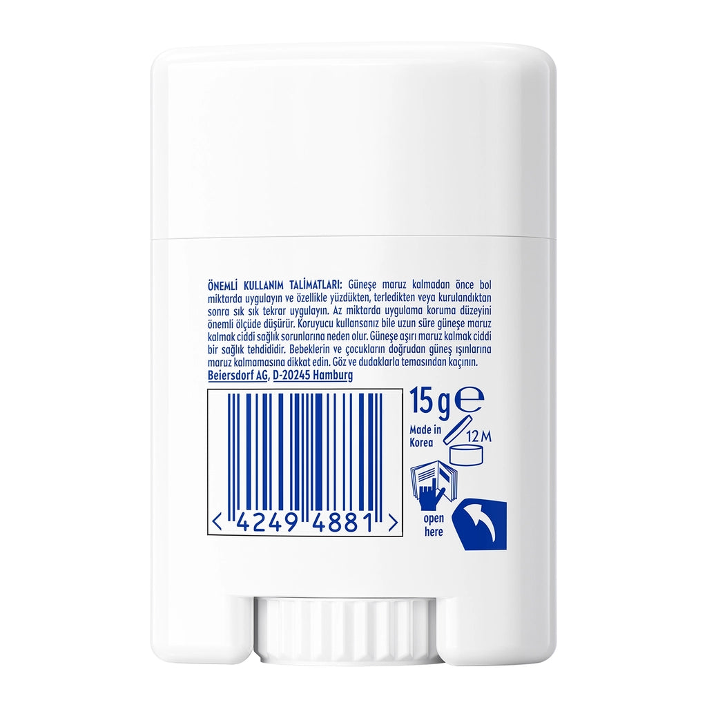 Nivea Sun 50+SPF High Sun Protection Stick Facial Sun Cream 15 gr