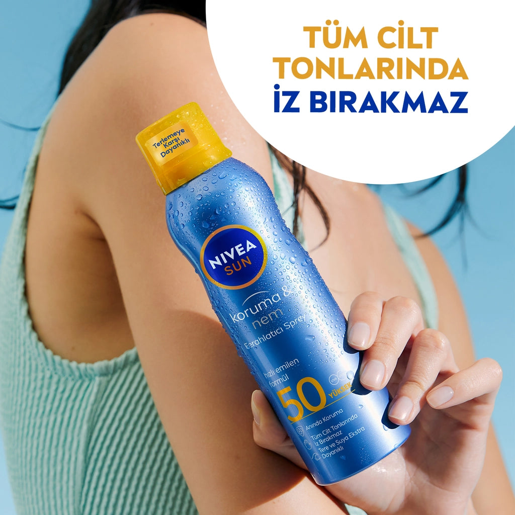 Nivea Sun SPF50 Sunscreen and Refreshing Body Spray 200 ml