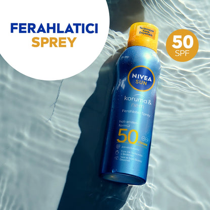 Nivea Sun SPF50 Sunscreen and Refreshing Body Spray 200 ml