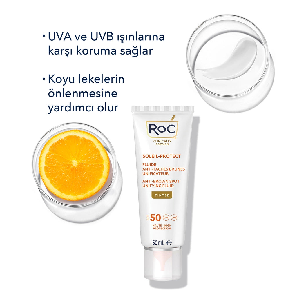 Roc Anti-Blemish and Tone Evening SPF50 Facial Sunscreen 50 ml