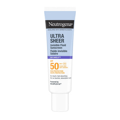 Neutrogena Ultra Sheer Anti-Aging 50SPF Fluid Sunscreen Cream 50 ml