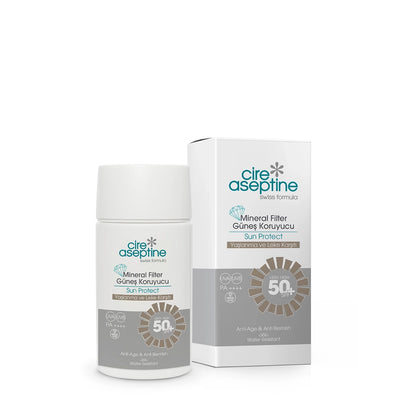 Cire Aseptine Mineral Filtered Anti-Aging and Blemish 50+SPF Facial Sunscreen Cream 50 ml