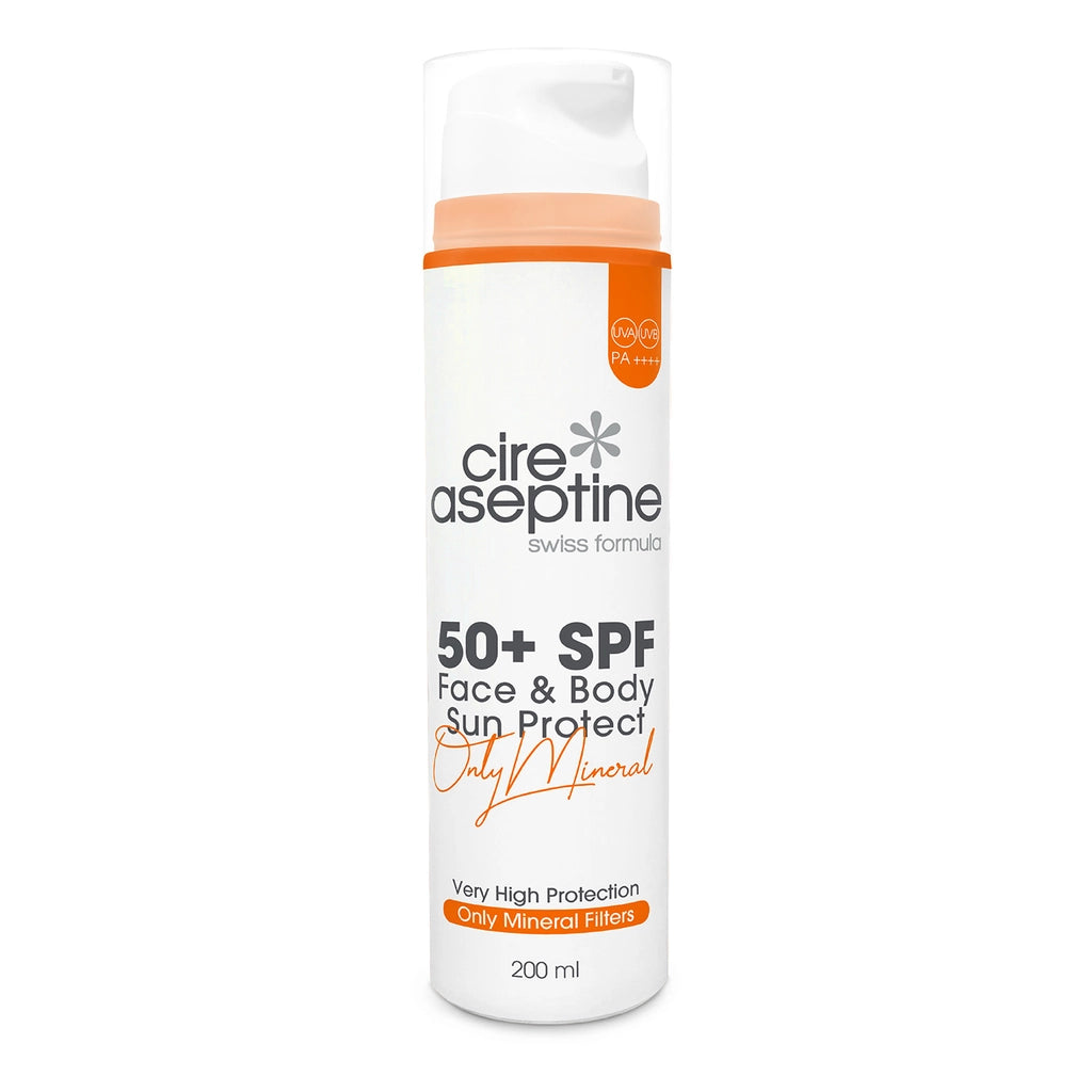 Cire Aseptine Only Mineral 50+SPF Face and Body Sunscreen Cream with Mineral Filter 200 ml