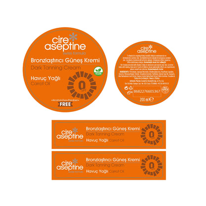 Cire Aseptine Carrot Bronzer 0SPF Sun Cream 200 ml