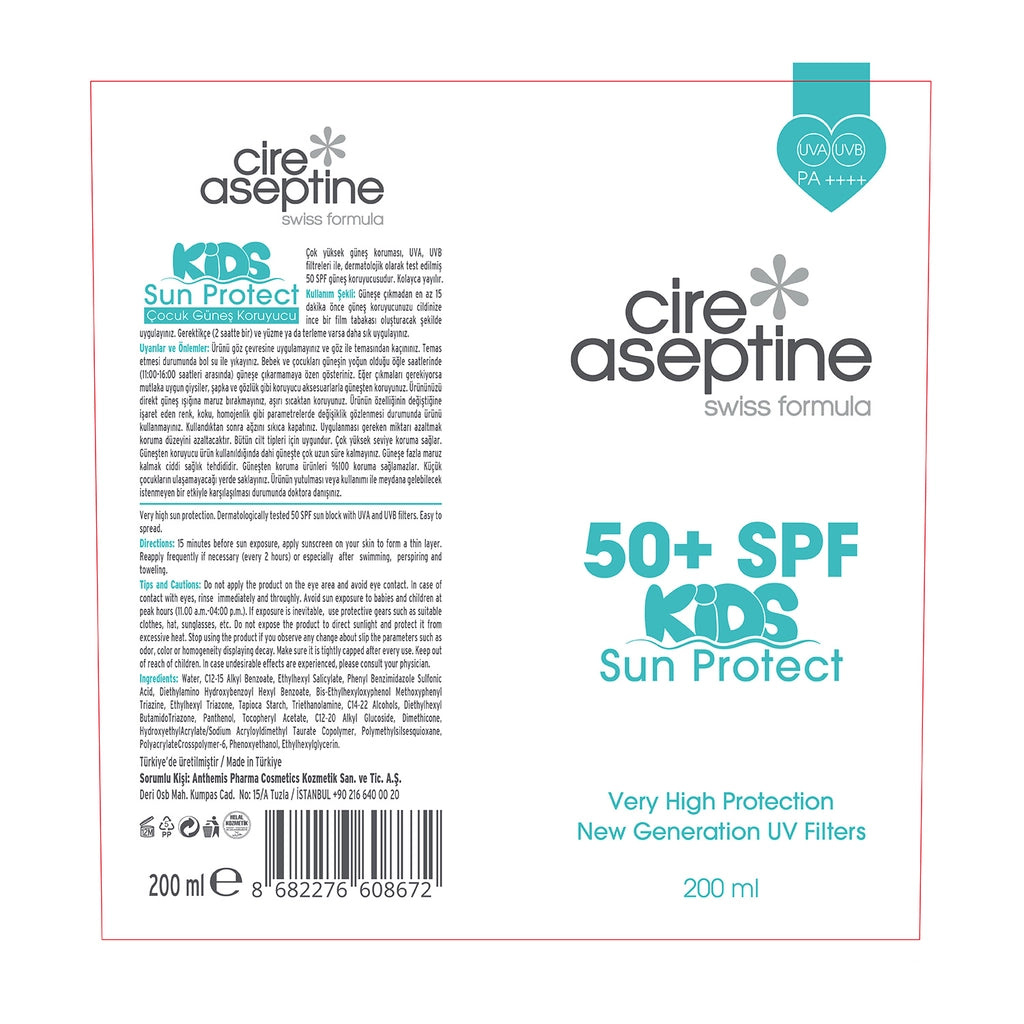 Cire Aseptine 50+SPF Children&