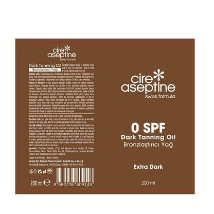 Cire Aseptine 0SPF Bronzing Oil 200 ml