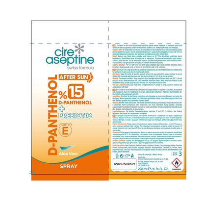 Cire Aseptine 15% D-Panthenol After Sun Moisturizing Spray 200 ml