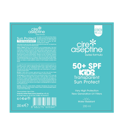 Cire Aseptine 50+SPF Transparent Children&