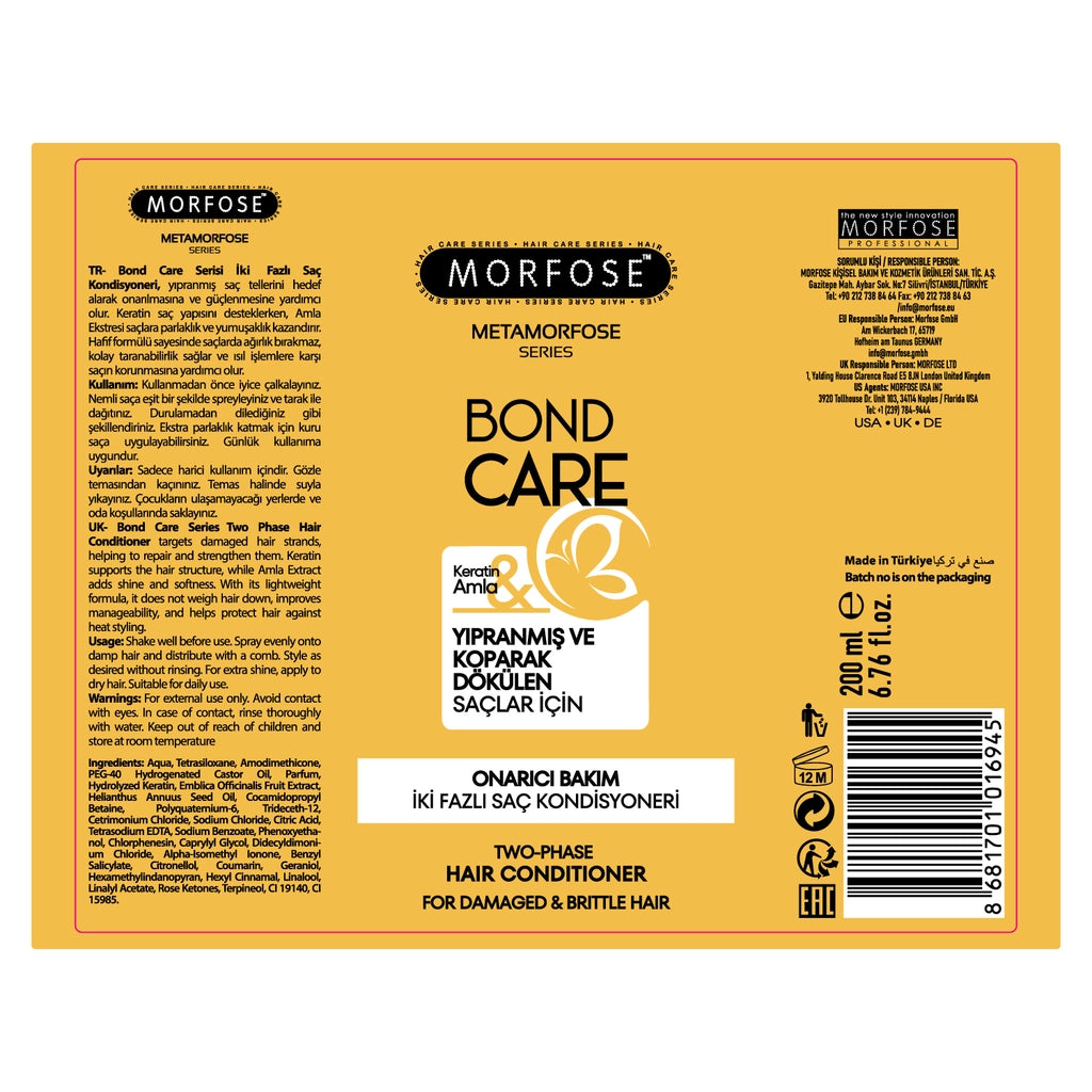 Morfose Metamorphose Bond Care Repairing Care Two Phase Hair Conditioner 200 ml