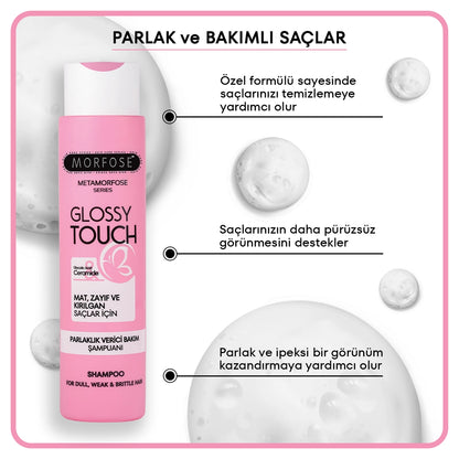 Morfose Metamorphose Glossy Touch Shine Giving Care Shampoo 400 ml