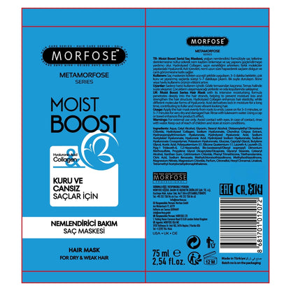 Morfose Metamorphose Moist Boost Moisturizing Care Hair Mask 75 ml