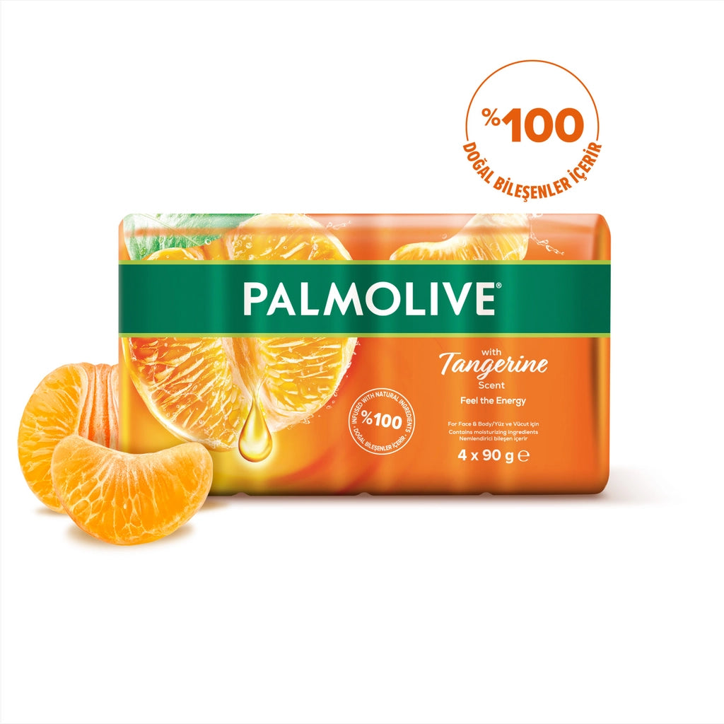 Palmolive Aroma Sensations Tangerine Solid Soap 90 gr x 4