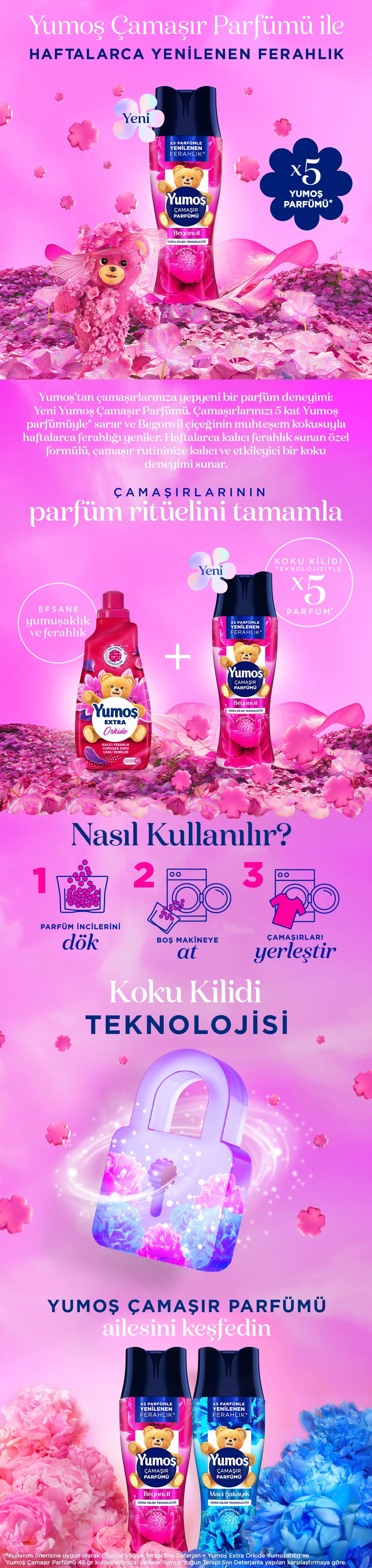 Yumoş Laundry Perfume Bougainvillea 200 gr