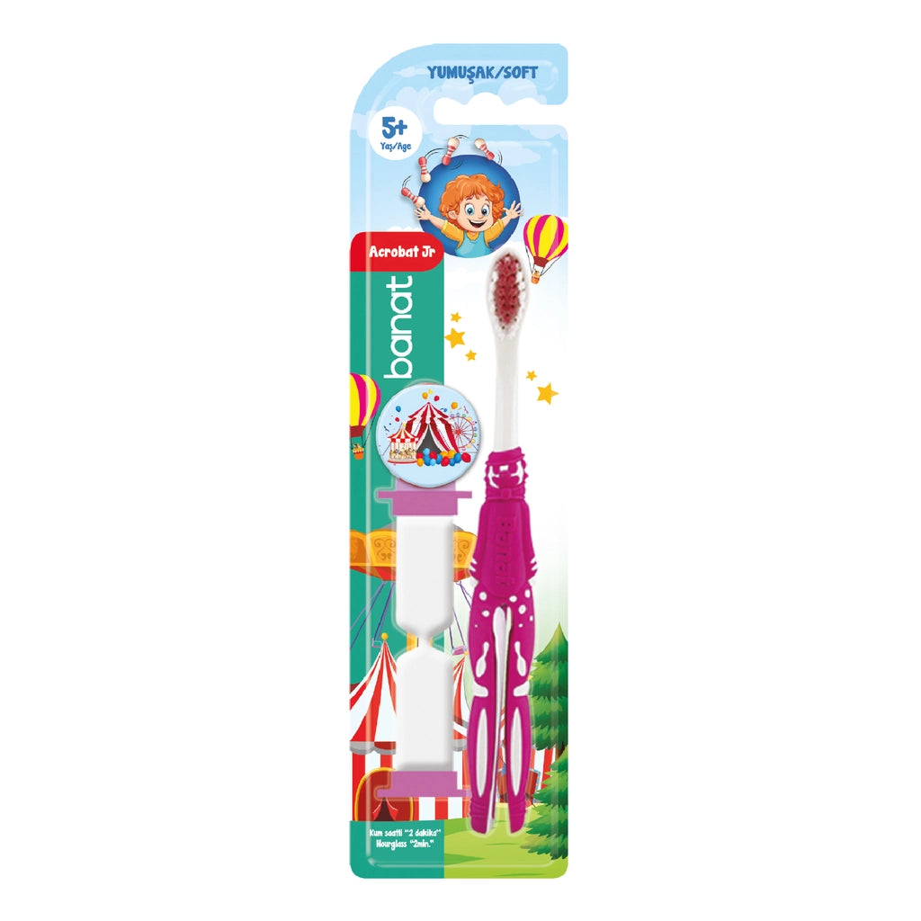Banat Acrobat Jr. Toothbrush (Hourglass) (Soft)