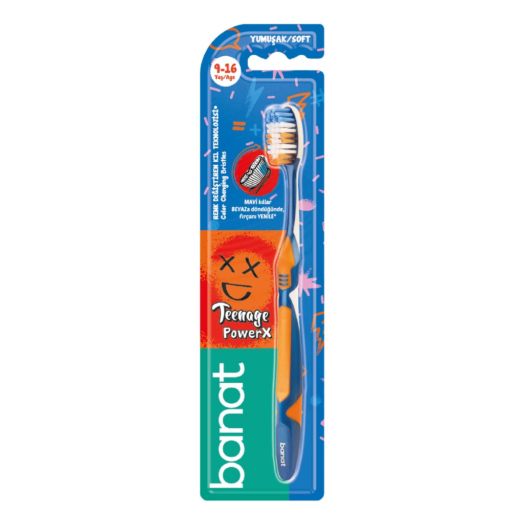 Banat Teenage PowerX &amp; Happy Toothbrush (Soft) (Assorted)