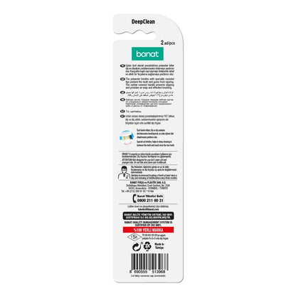 Banat DeepClean Toothbrush 1+1 (Medium)