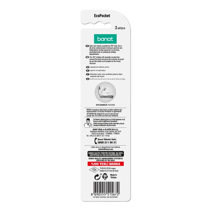 Banat Eco Travel Toothbrush 1+1 (Medium)
