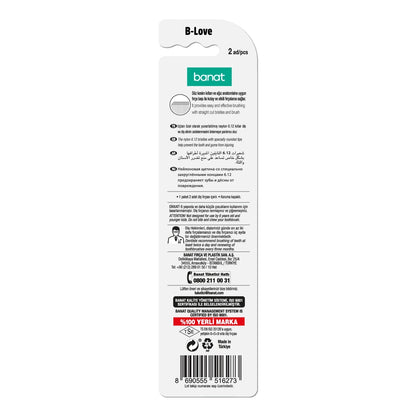 Banat B-Love Toothbrush 1+1 (Medium)