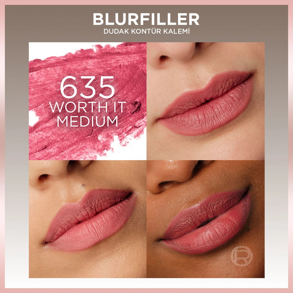 Loreal Paris Blurfiller Lip Contour Pencil 635 Worth It Medium
