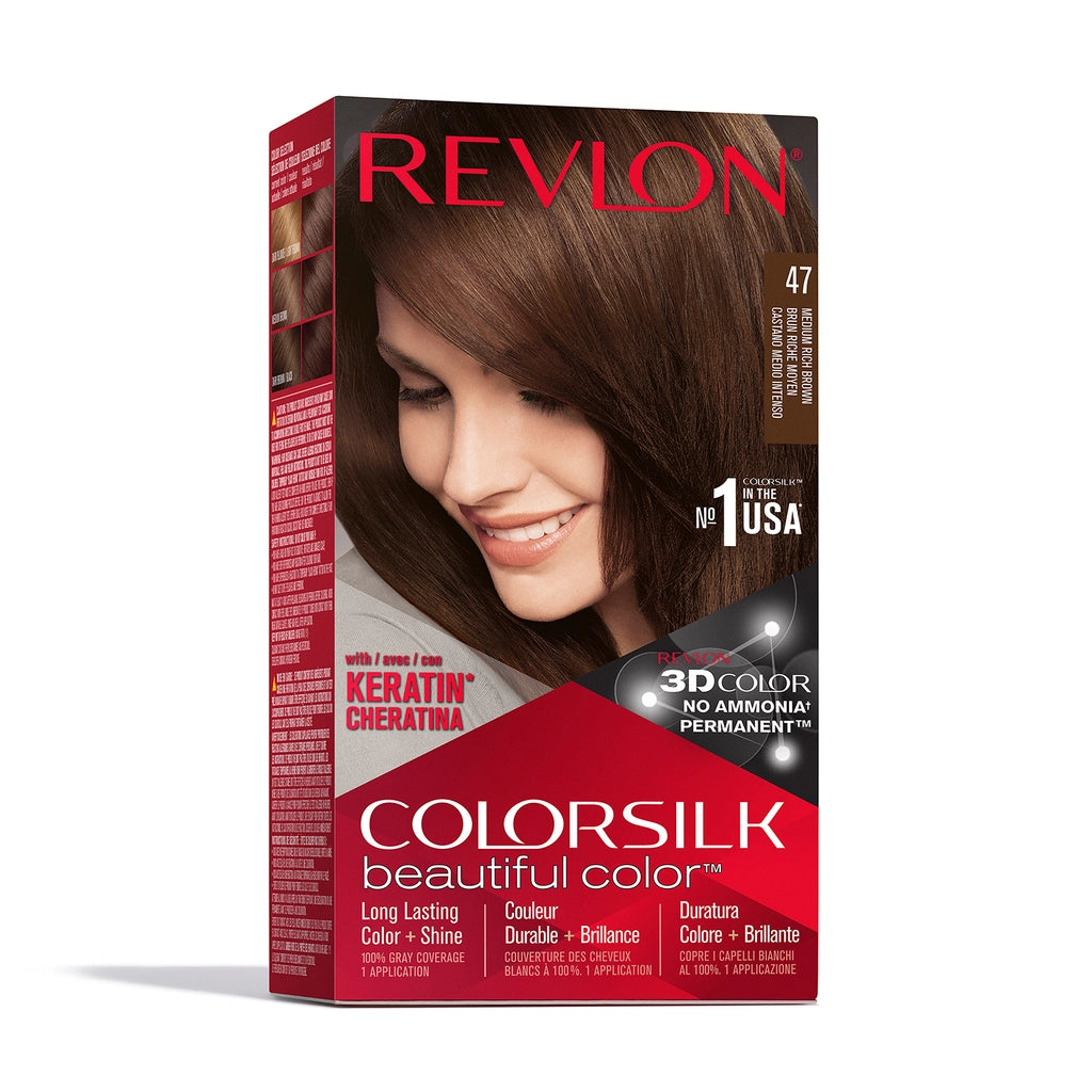 Revlon ColorSilk Beautiful Color Hair Dye 41 Hot Brown