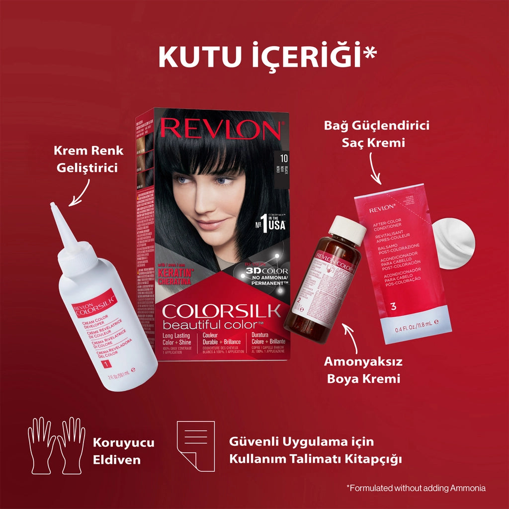 Revlon ColorSilk Beautiful Color Hair Dye 34 Velvet Burgundy