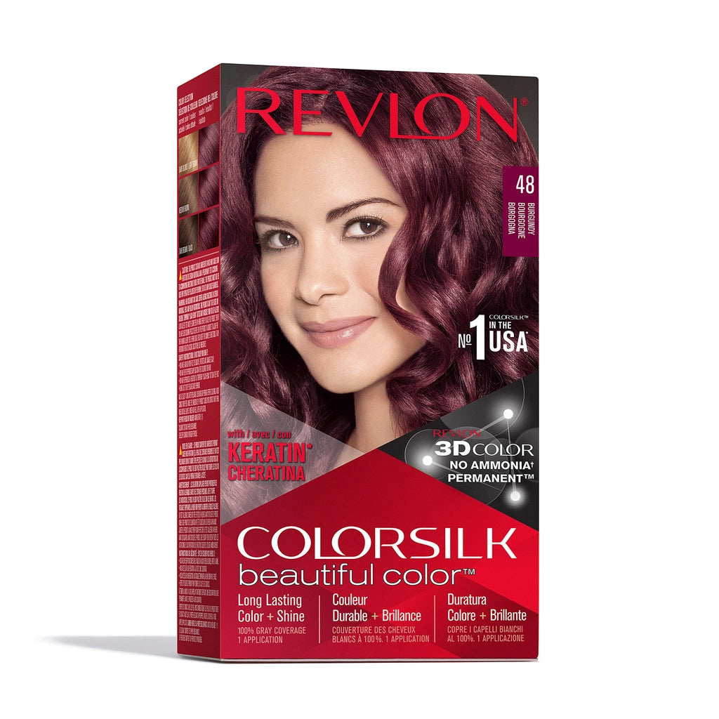 Revlon ColorSilk Beautiful Color Hair Dye 34 Velvet Burgundy