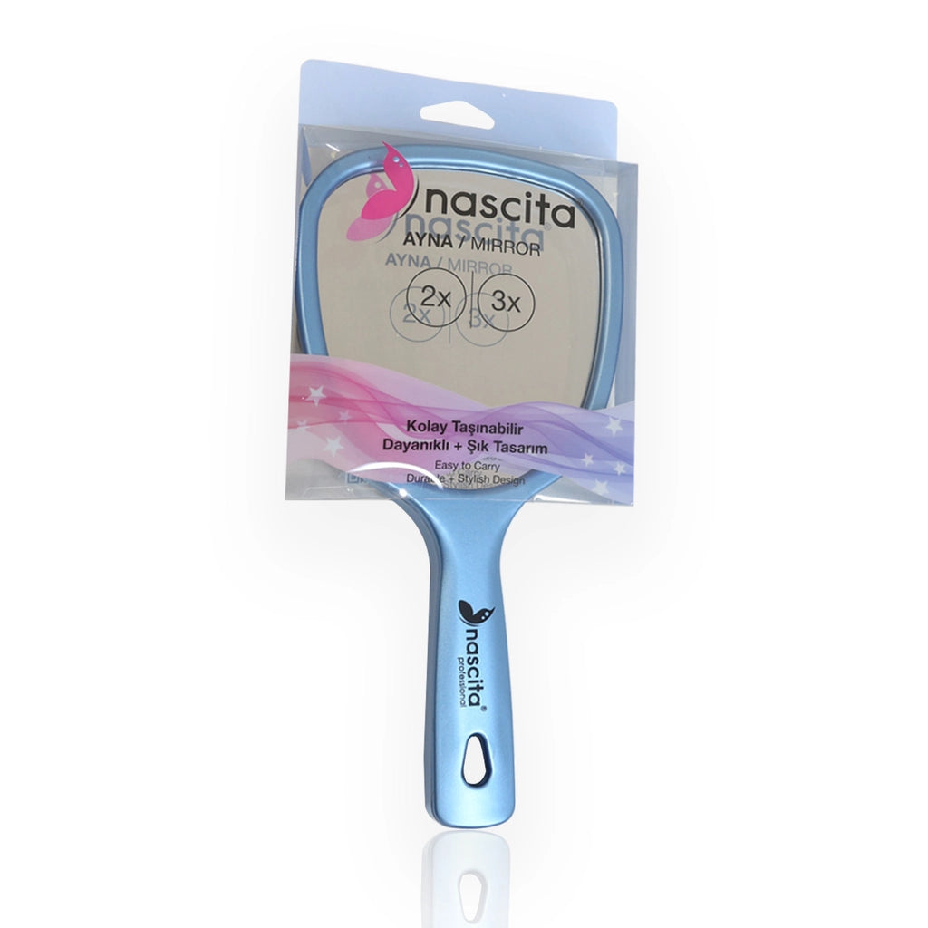 Nascita Magnifying Hand Mirror Blue