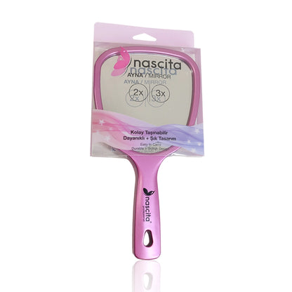 Nascita Magnifying Hand Mirror Pink
