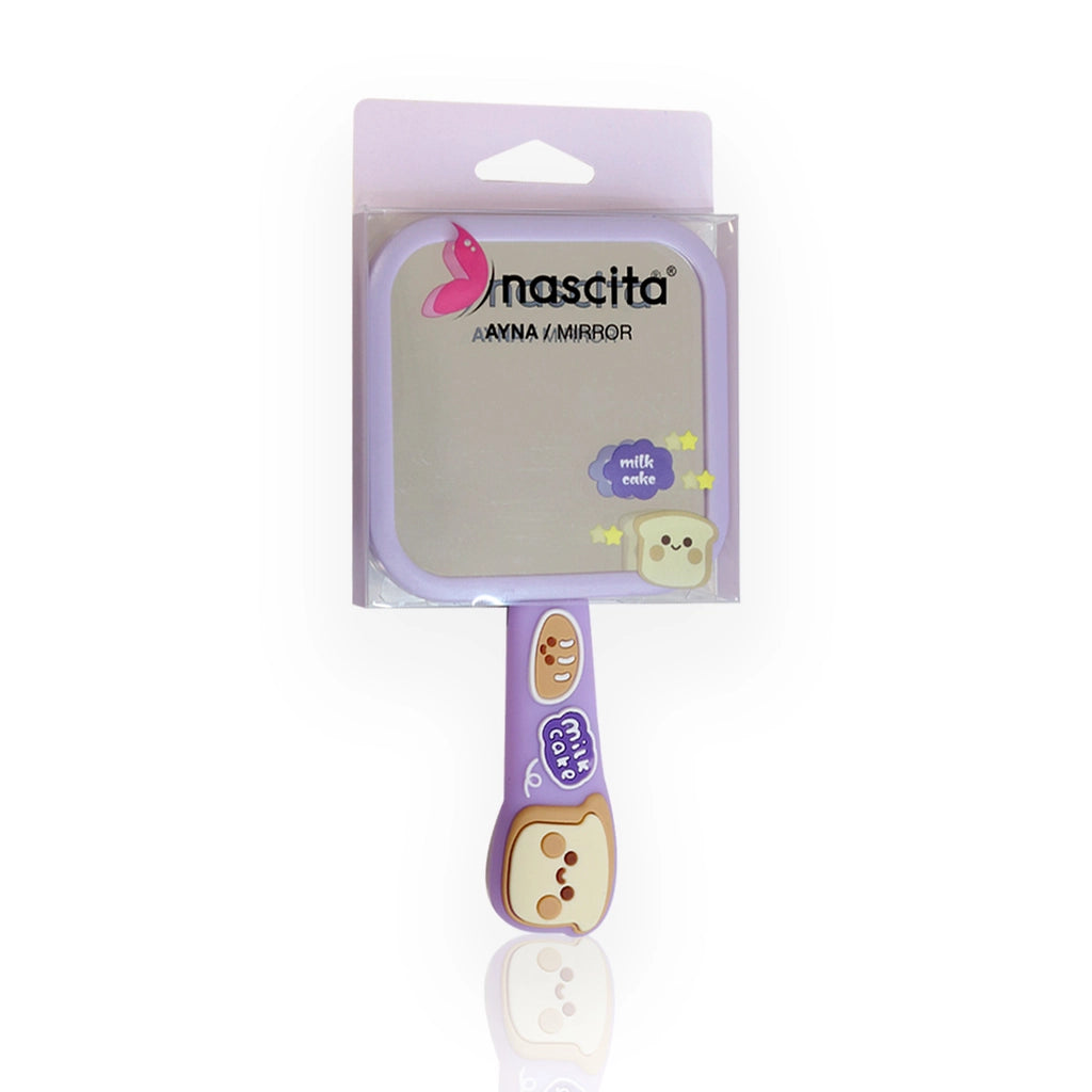 Nascita Figured Hand Mirror Purple