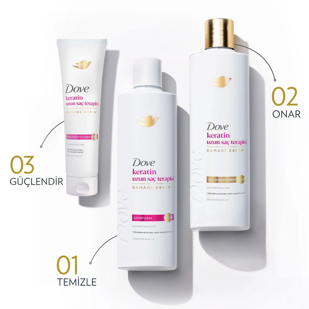 Dove Keratin Long Hair Therapy Shampoo 375 ml