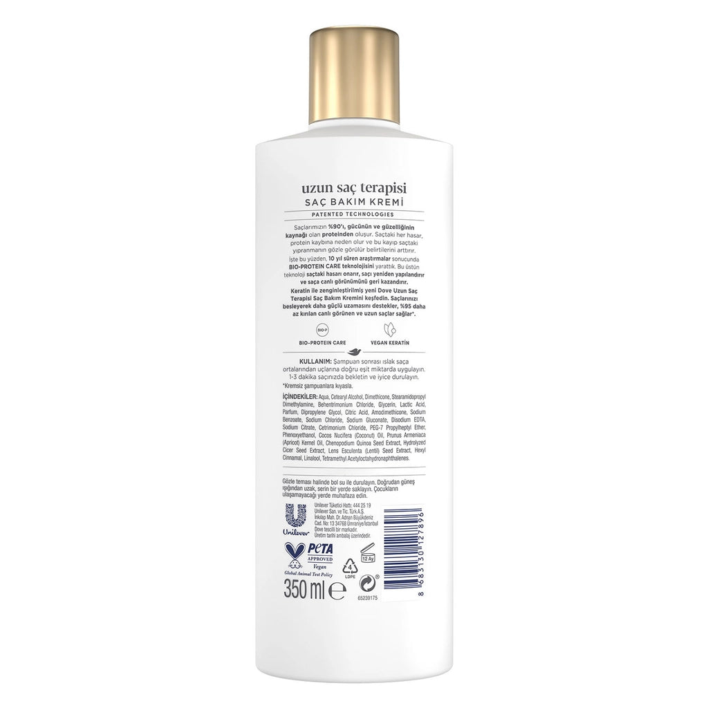Dove Keratin Long Hair Therapy Hair Care Cream 350 ml