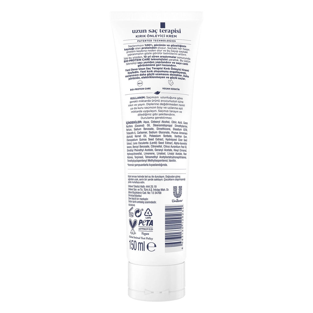 Dove Keratin Long Hair Therapy Anti-French Cream 150 ml