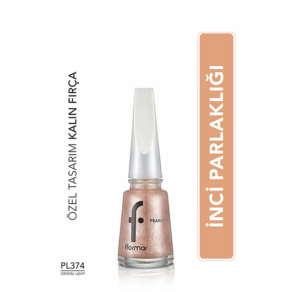 Flormar Pearly Intense Pigmented and Pearl Reflection Nail Polish 451 Rich Life