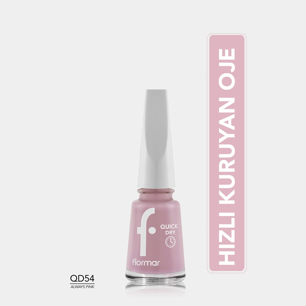 Flormar Quick Dry Fast Drying Intensely Pigmented Nail Polish QD46 Summer Song