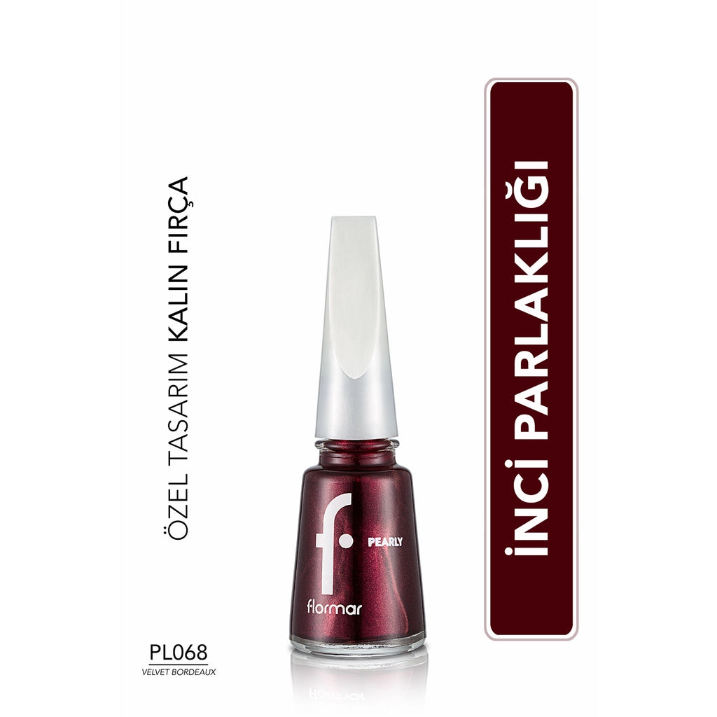 Flormar Pearly Intense Pigmented and Pearl Reflection Nail Polish 374 Crystal Light