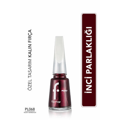 Flormar Pearly Intense Pigmented and Pearl Reflection Nail Polish 374 Crystal Light