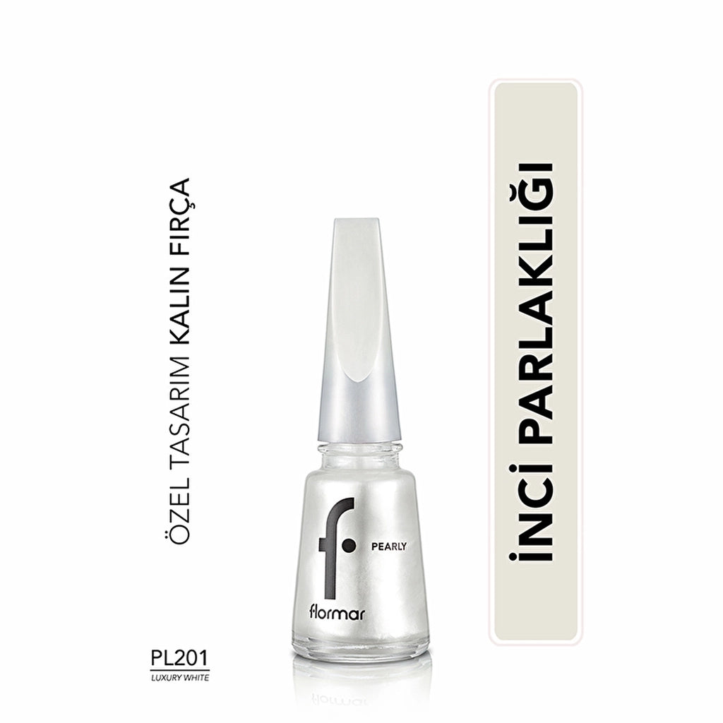 Flormar Pearly Semi Transparent Shiny Finish Pearlescent Nail Polish 068 Velvet Bordeaux