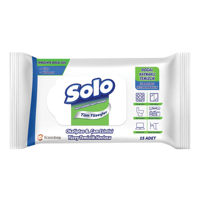 Solo Surface Cleaning Towel Eucalyptus &amp; Pine Breeze 15-pack