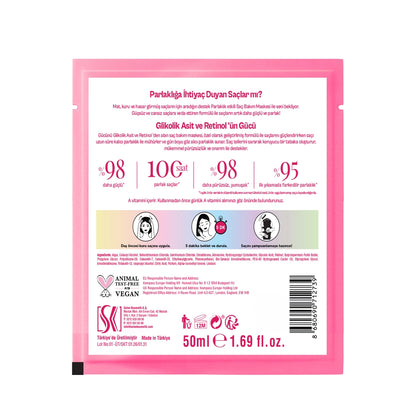 Urban Care No.1 Glycolic Retinol Pre-Wash Hair Care Mask with Shine Effect 50 ml
