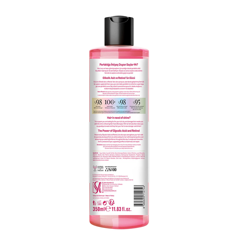 Urban Care No.2 Glycolic Retinol Shine Effect Repair Hair Care Shampoo 350 ml
