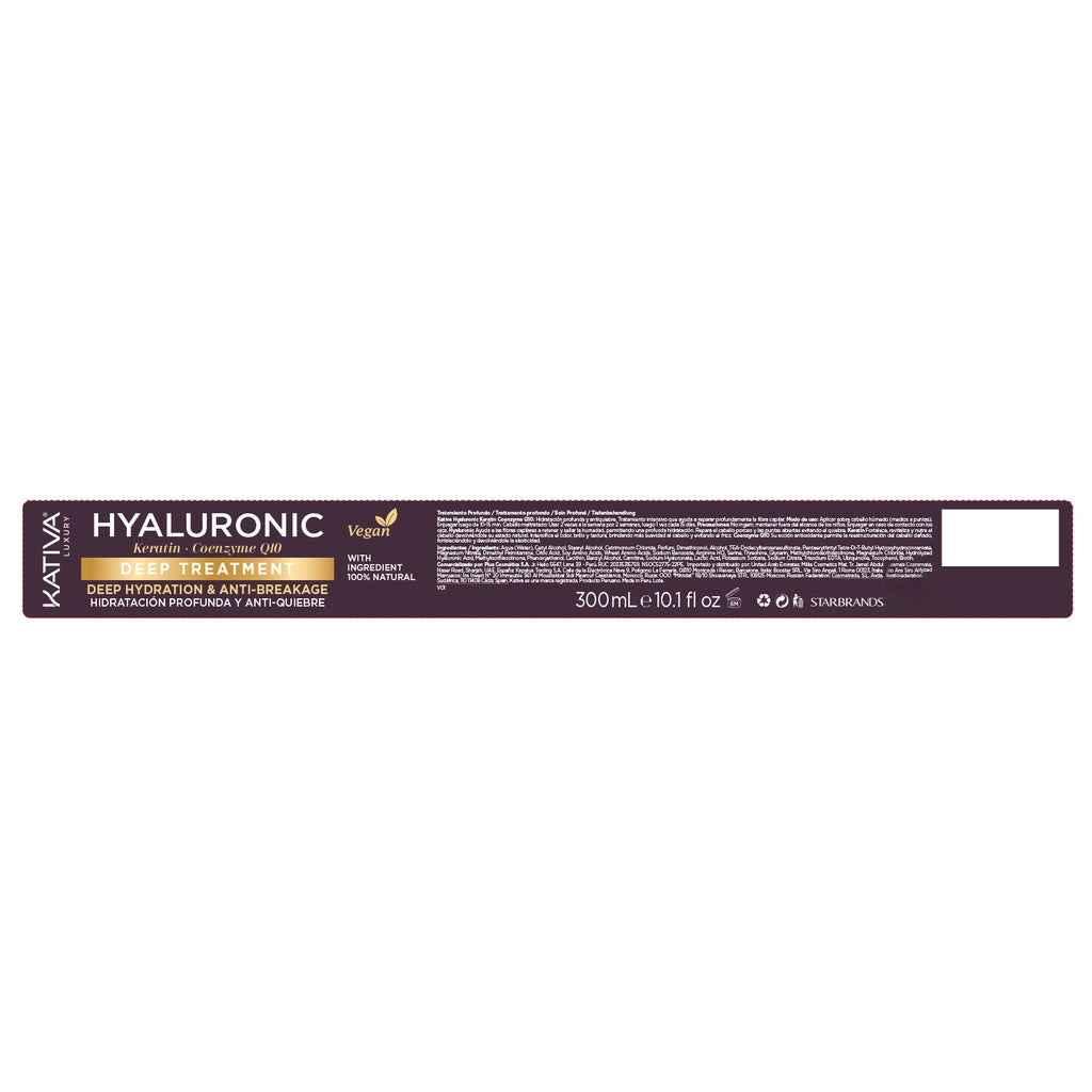 Kativa Hyaluronic Moisturizing Anti-Breakage Hair Care Mask 300 ml