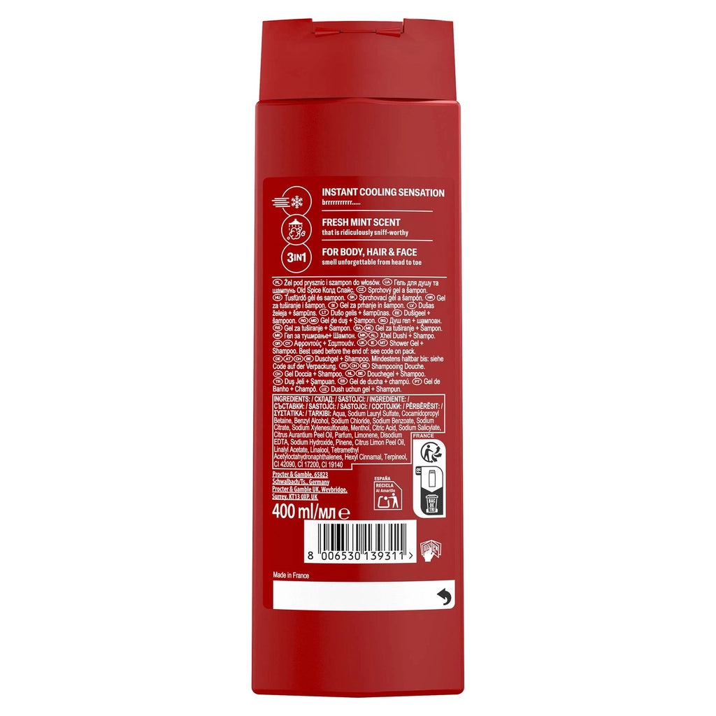Old Spice Cold Spice 3 in 1 Shower Gel 400 ml
