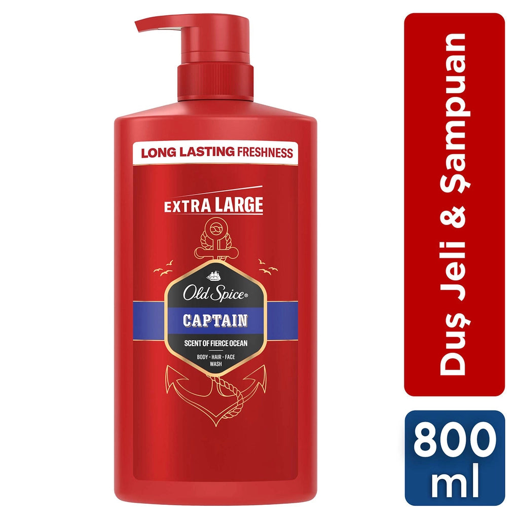 Old Spice Captain 3 in 1 Shower Gel 800 ml